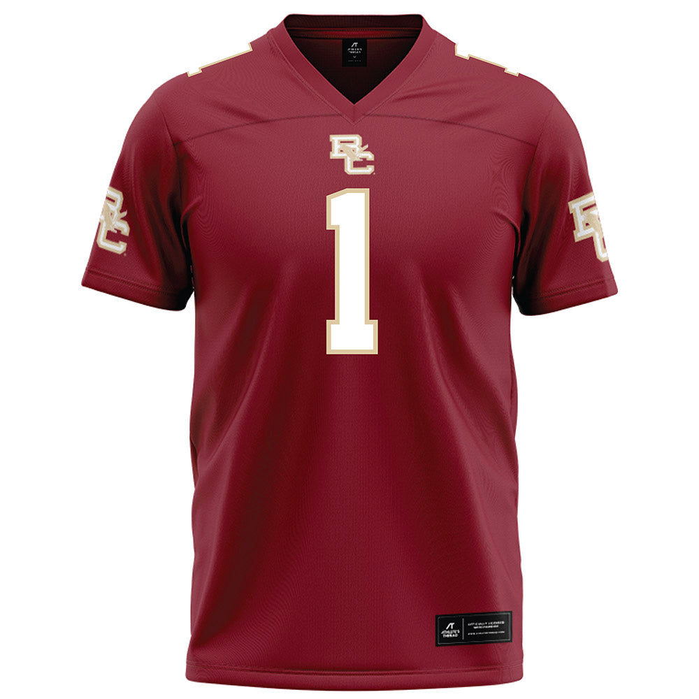 Boston College - NCAA Football : Jaedn Skeete - Maroon Football Jersey-0