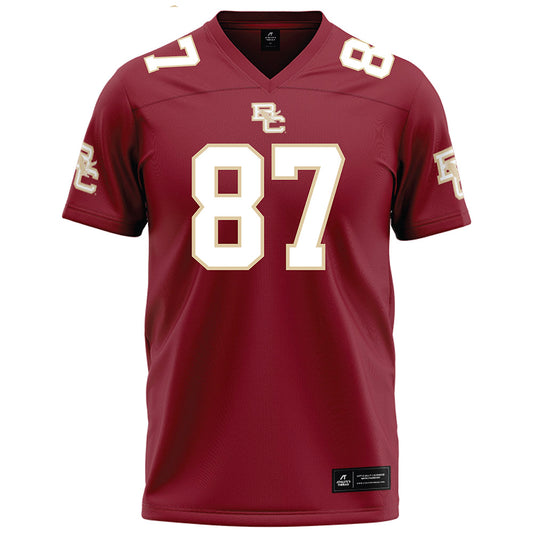 Boston College - NCAA Football : Cameron Kossmann - Maroon Football Jersey-0