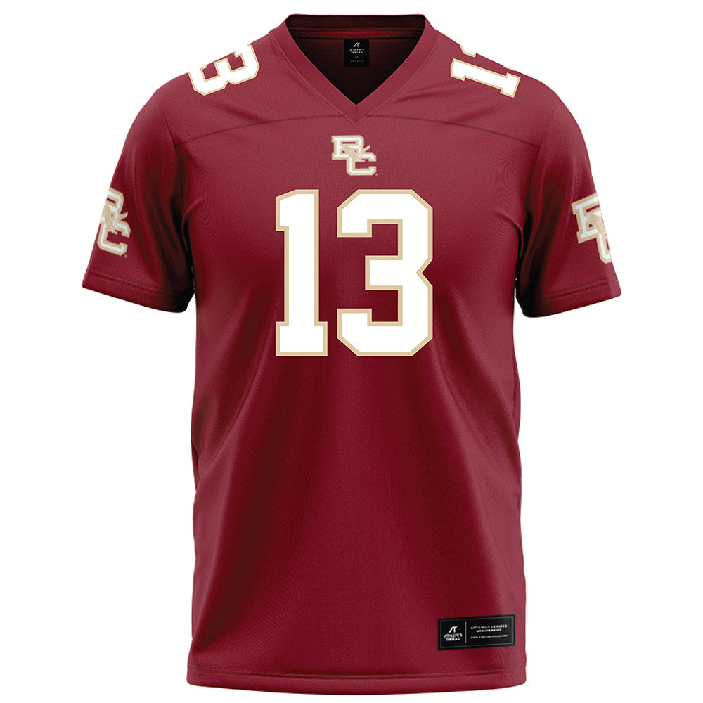 Boston College - NCAA Football : Enzo Arjona - Maroon Football Jersey-0