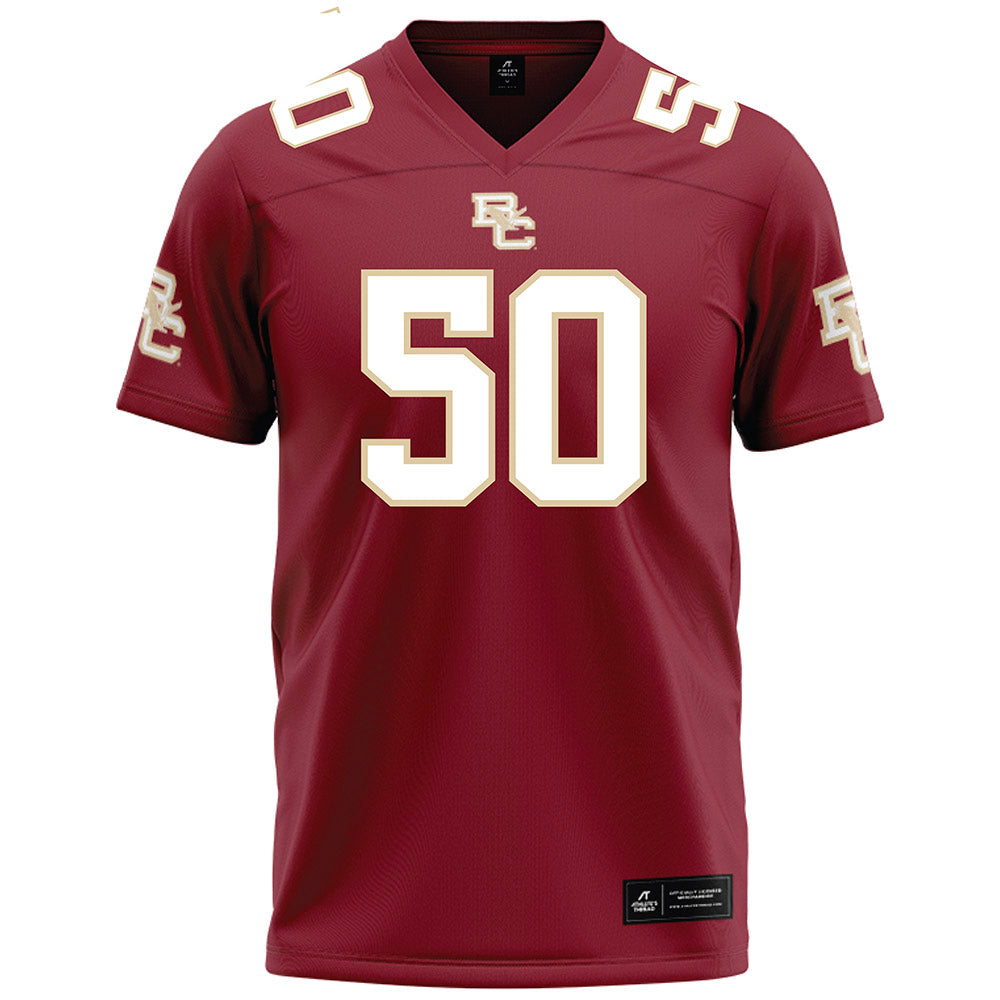Boston College - NCAA Football : Owen Snively - Maroon Football Jersey-0