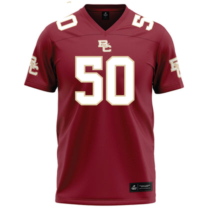 Boston College - NCAA Football : Owen Snively - Maroon Football Jersey-0