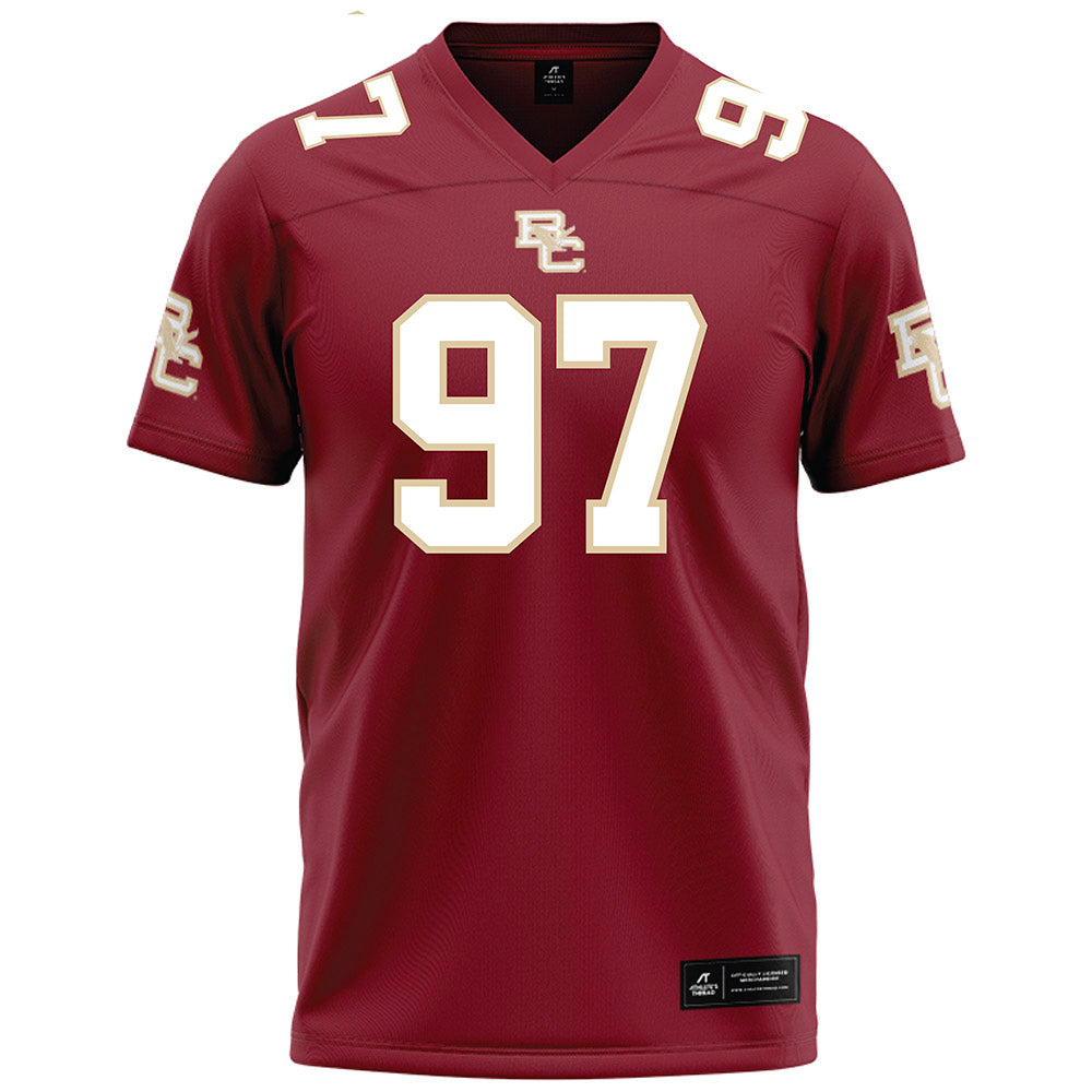 Boston College - NCAA Football : Chuck Nnaeto - Maroon Football Jersey-0