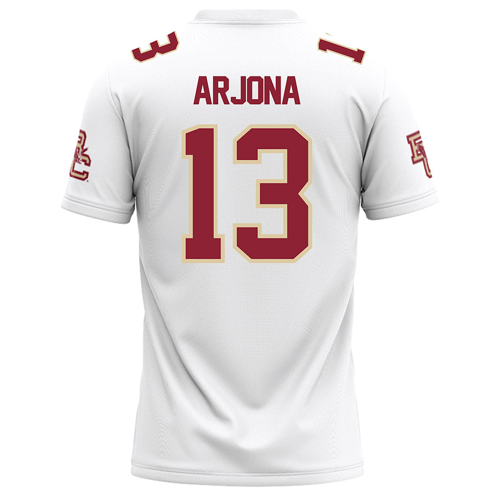Boston College - NCAA Football : Enzo Arjona - White Football Jersey-1