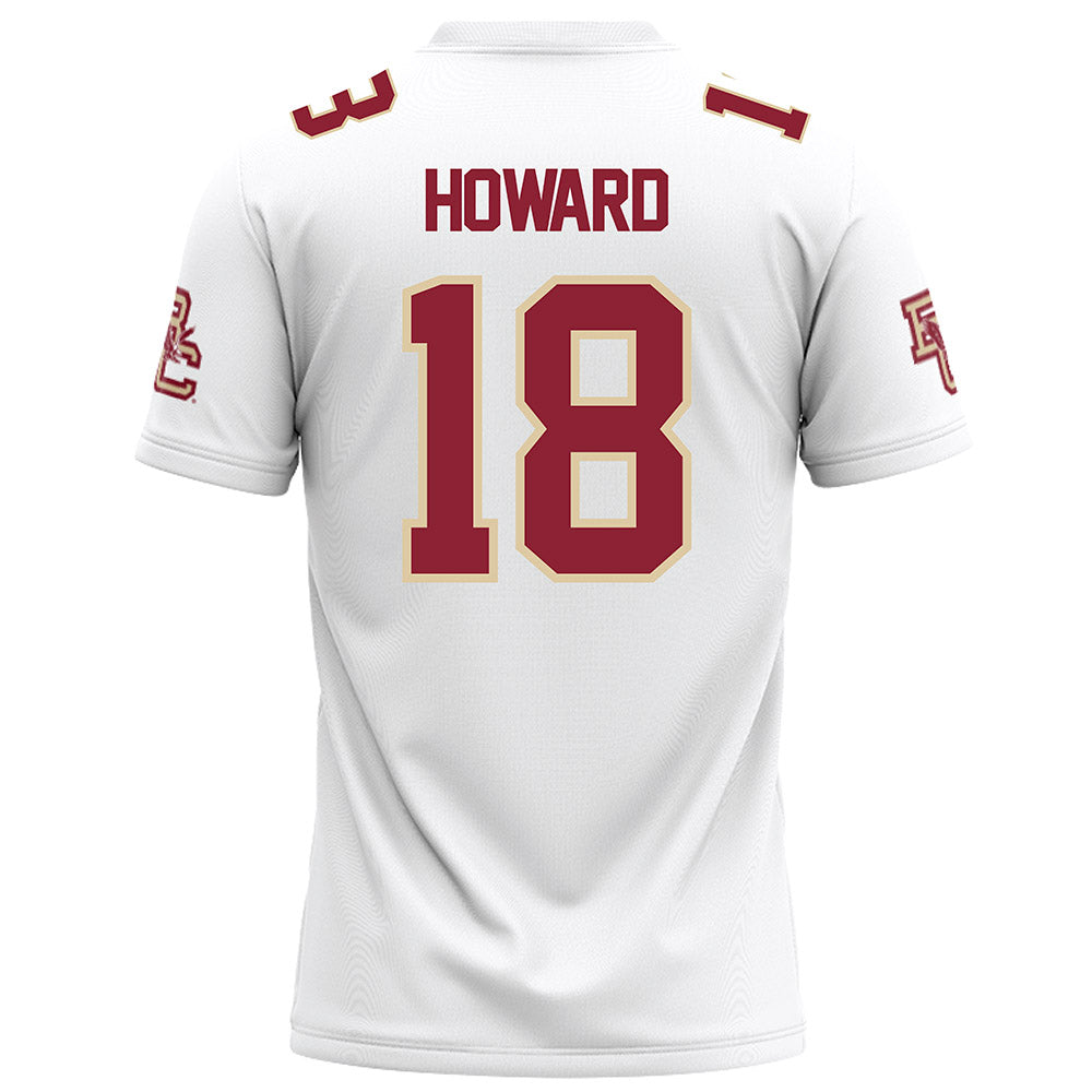 Boston College - NCAA Football : Kameron Howard - White Football Jersey-1