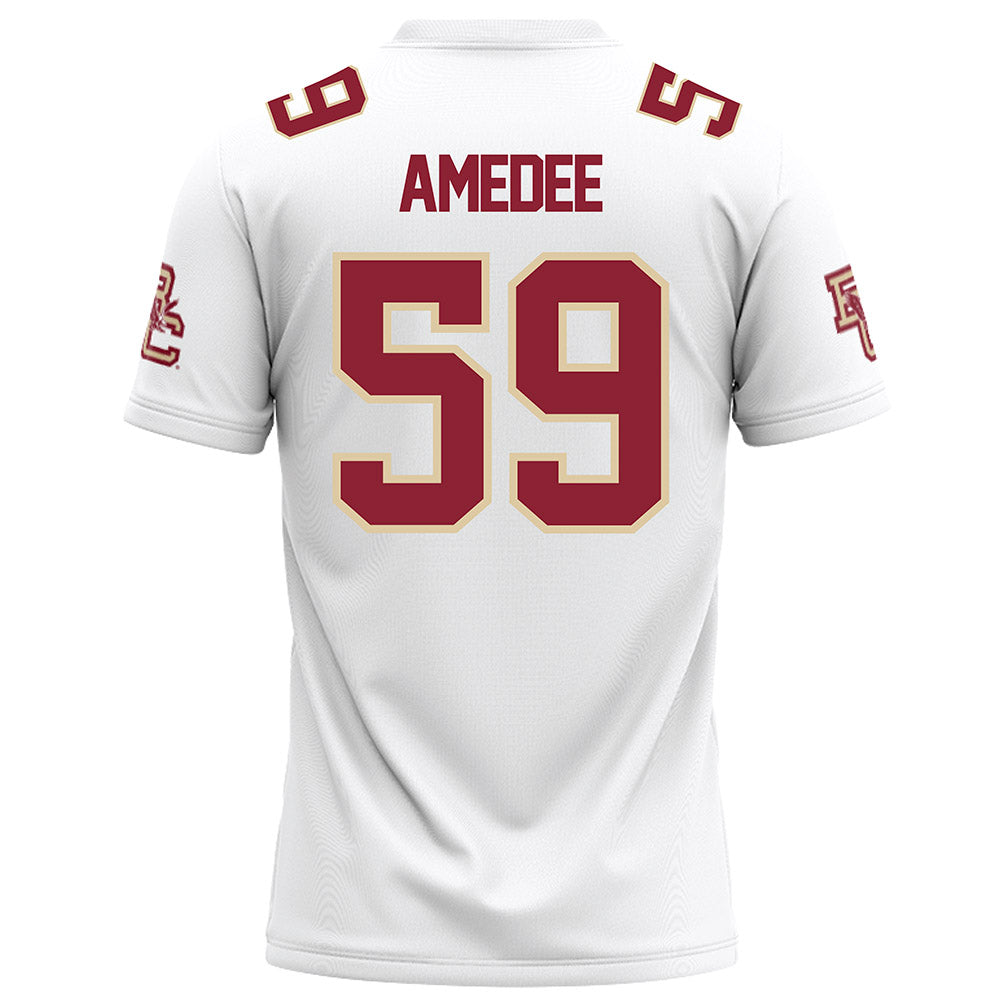 Boston College - NCAA Football : Micah Amedee - White Football Jersey-1