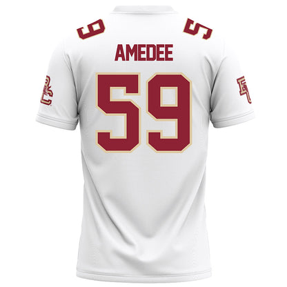 Boston College - NCAA Football : Micah Amedee - White Football Jersey-1