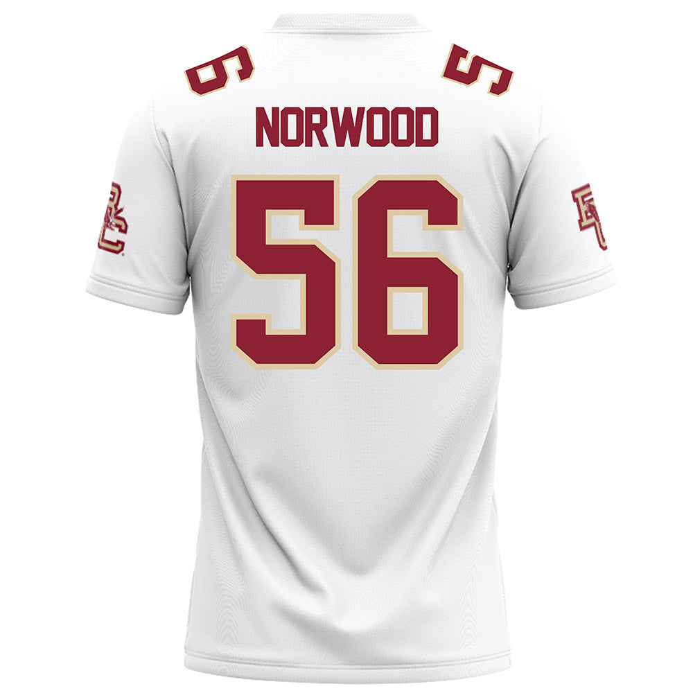 Boston College - NCAA Football : Jani Norwood - White Football Jersey-1