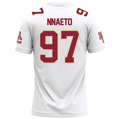 Boston College - NCAA Football : Chuck Nnaeto - White Football Jersey-1