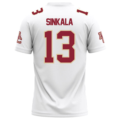 Boston College - NCAA Football : Njita Sinkala - White Football Jersey-1