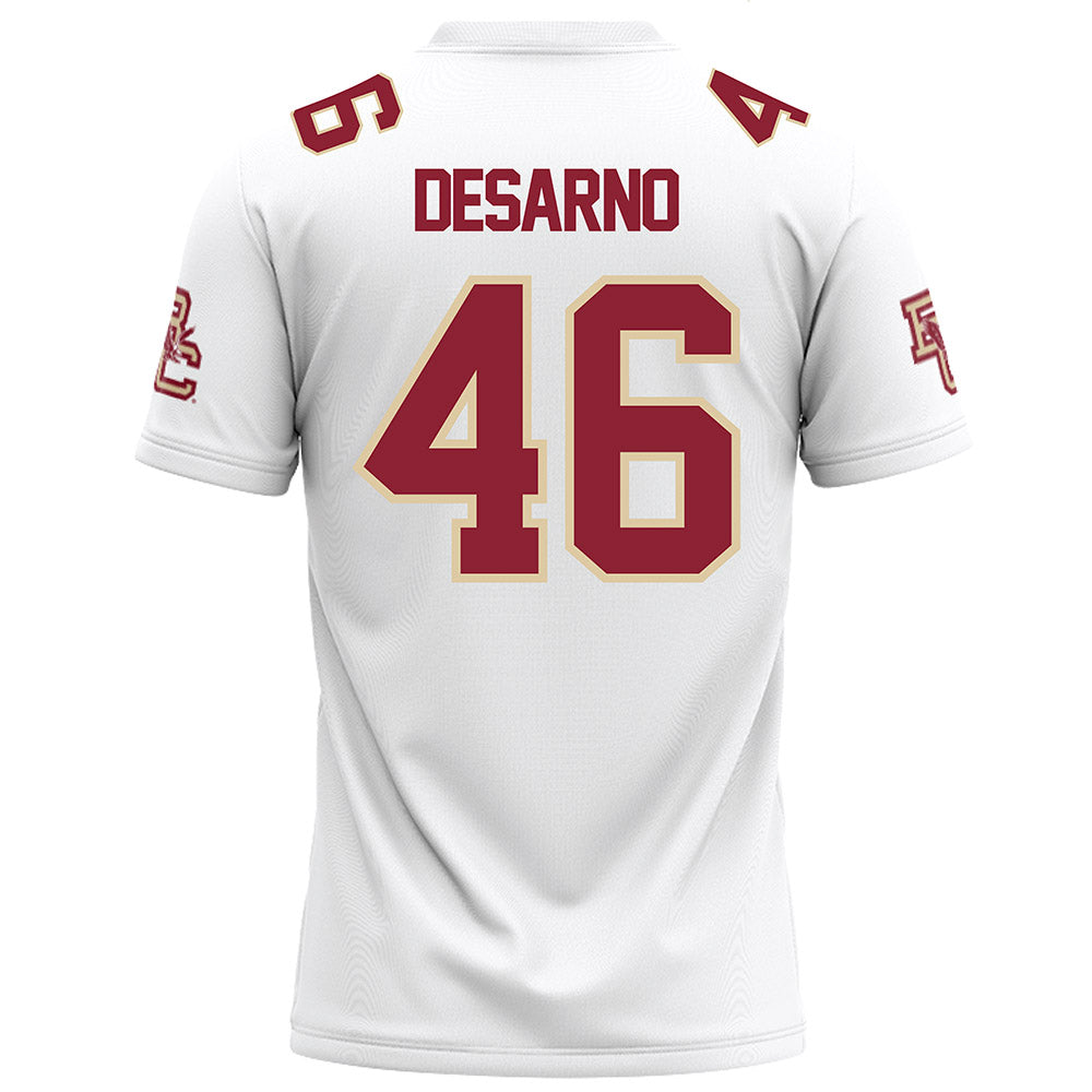 Boston College - NCAA Football : Dominic DeSarno - White Football Jersey-1