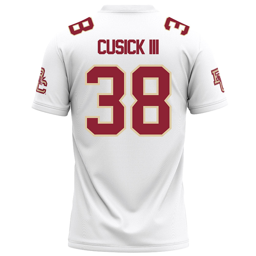 Boston College - NCAA Football : Tommy Cusick III - White Football Jersey-1