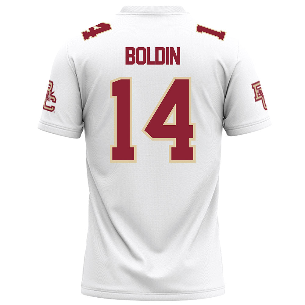 Boston College - NCAA Football : Nedrick Boldin - White Football Jersey-1