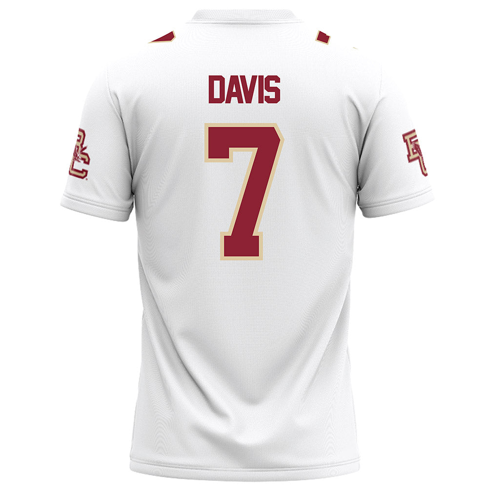 Boston College - NCAA Football : Carter Davis - White Football Jersey-1