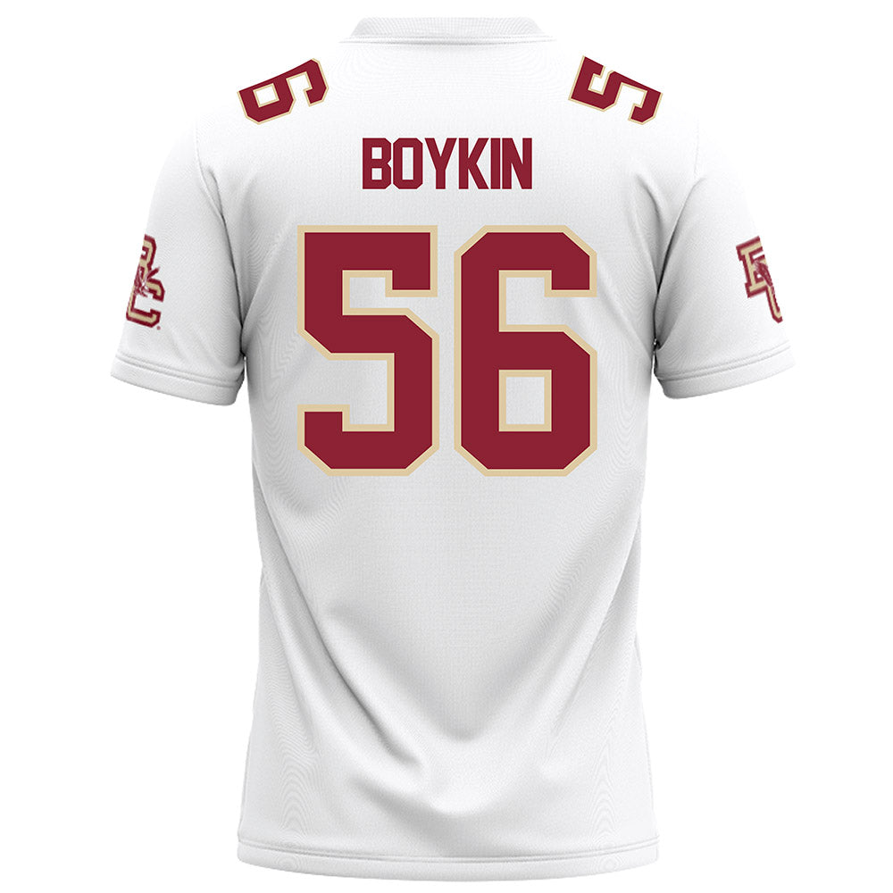 Boston College - NCAA Football : ELla Boykin - White Football Jersey-1