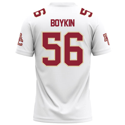 Boston College - NCAA Football : ELla Boykin - White Football Jersey-1