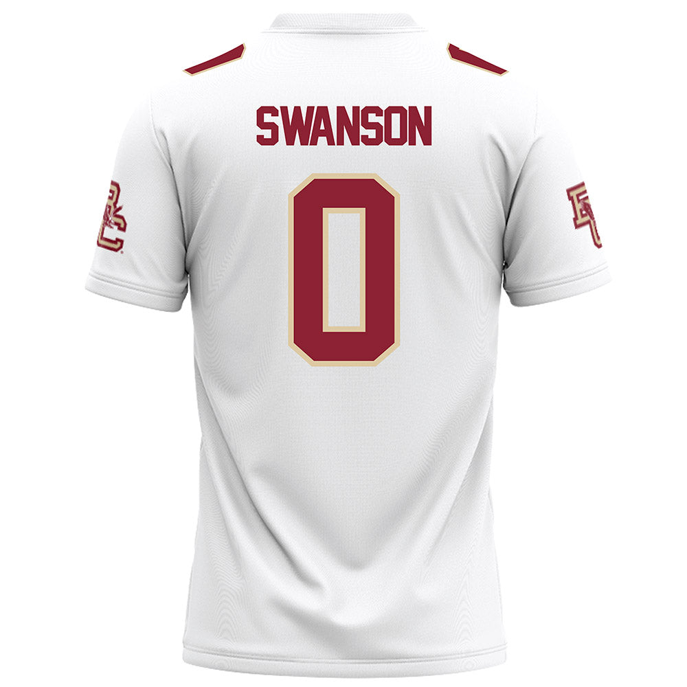 Boston College - NCAA Football : Reed Swanson - White Football Jersey-1