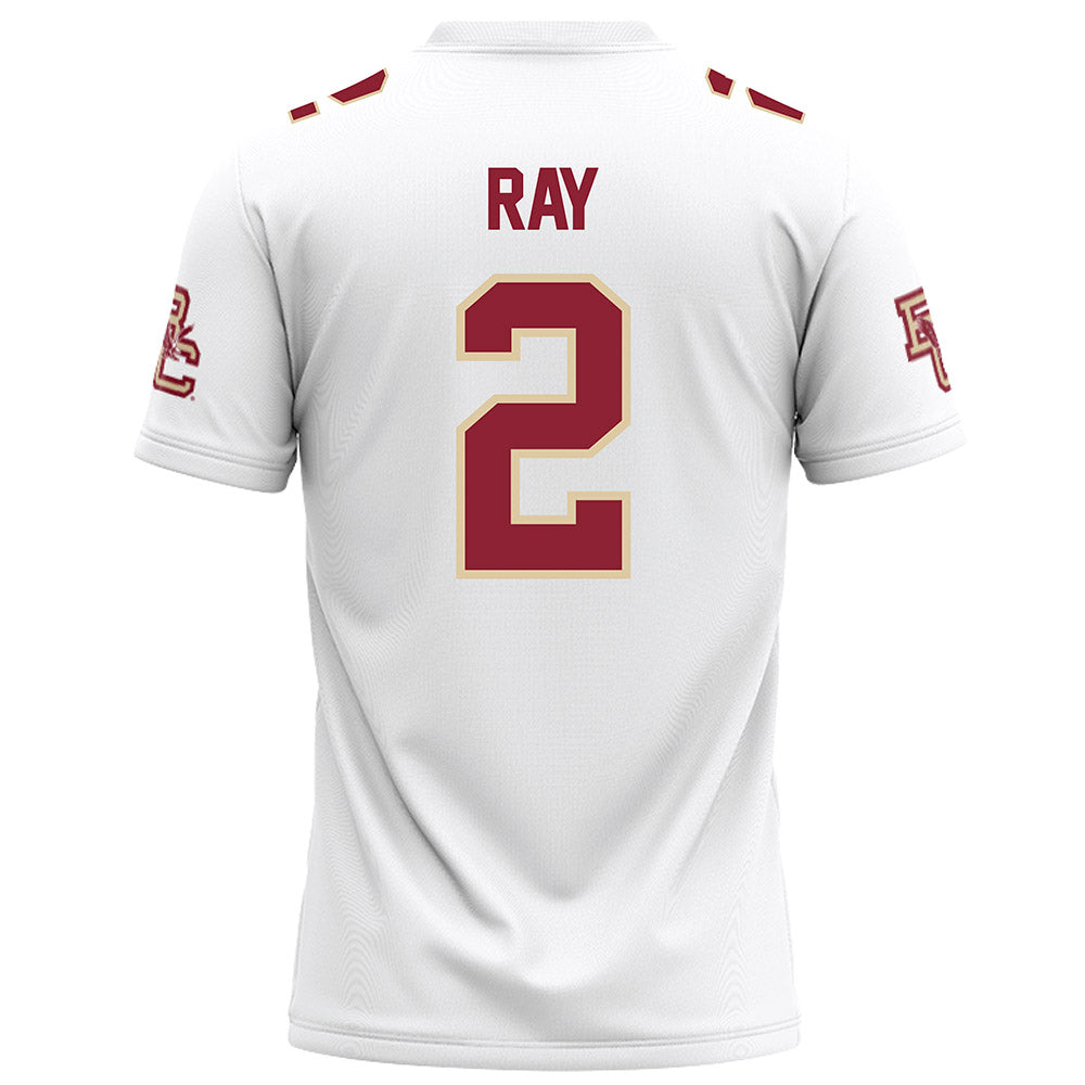 Boston College - NCAA Football : Nolan Ray - White Football Jersey-1