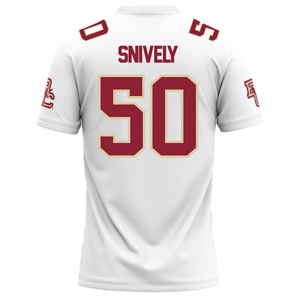 Boston College - NCAA Football : Owen Snively - White Football Jersey-1