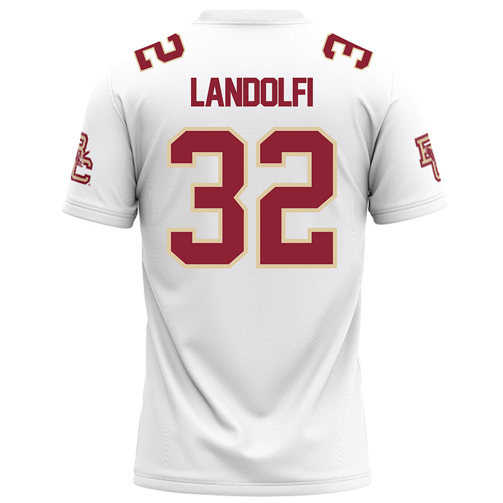 Boston College - NCAA Football : Michael Landolfi - White Football Jersey-1