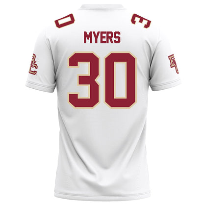 Boston College - NCAA Football : Xavier Myers - White Football Jersey-1