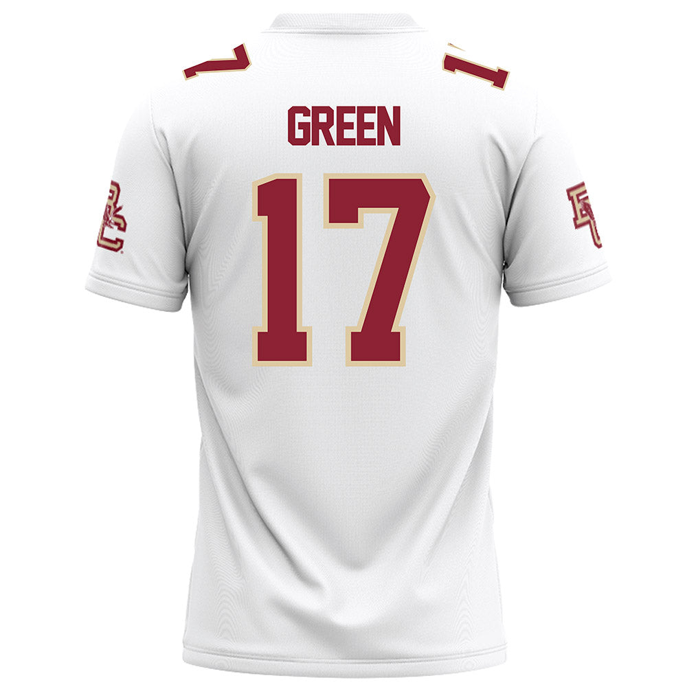 Boston College - NCAA Football : Dajon Green - White Football Jersey-1