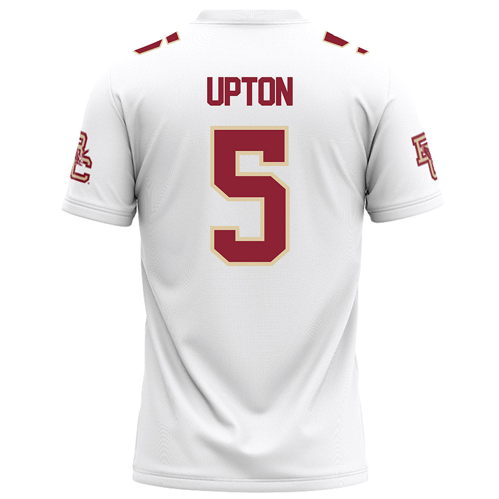 Boston College - NCAA Football : Marcus Upton - White Football Jersey-1