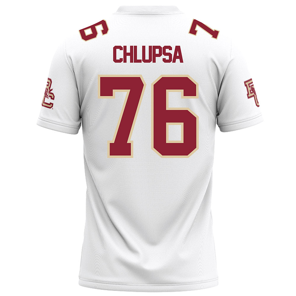 Boston College - NCAA Football : Tanner Chlupsa - White Football Jersey-1
