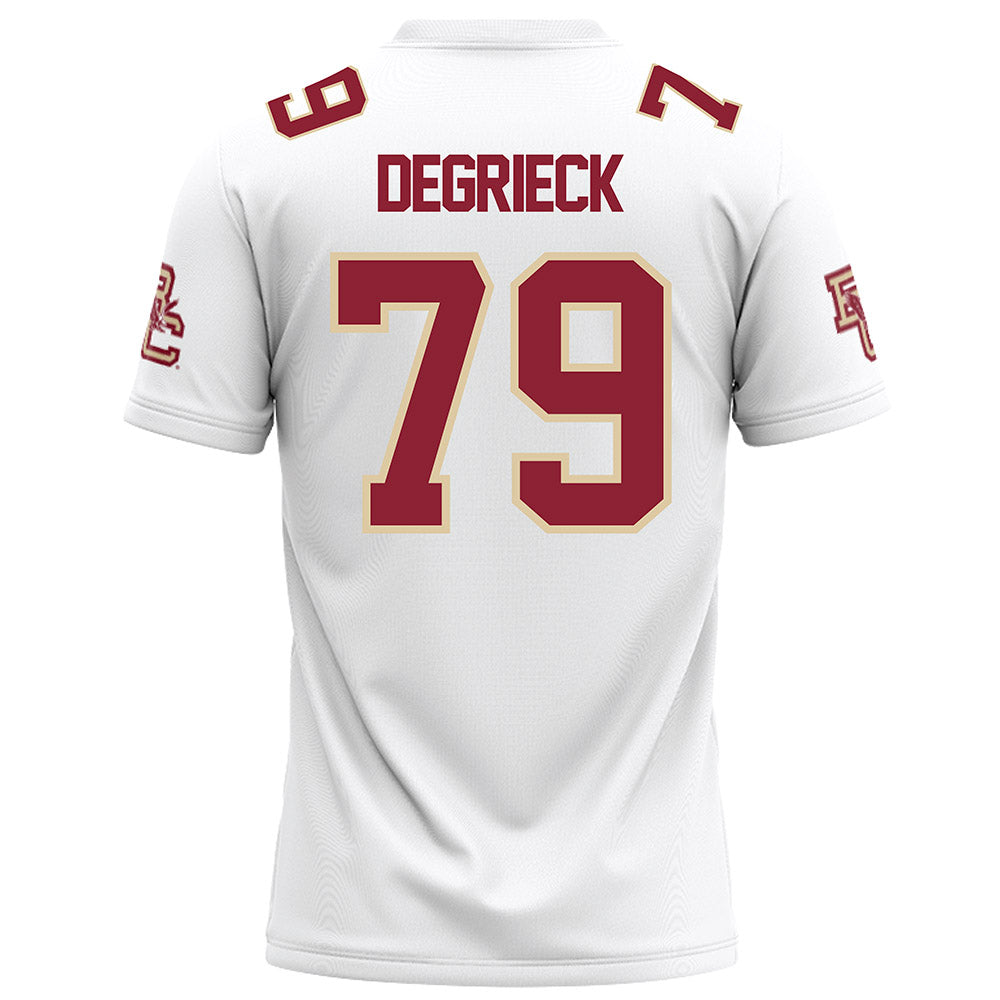 Boston College - NCAA Football : Alex Degrieck - White Football Jersey-1
