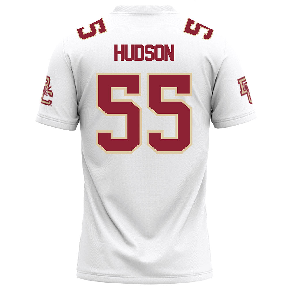 Boston College - NCAA Football : Christian Hudson - White Football Jersey-1