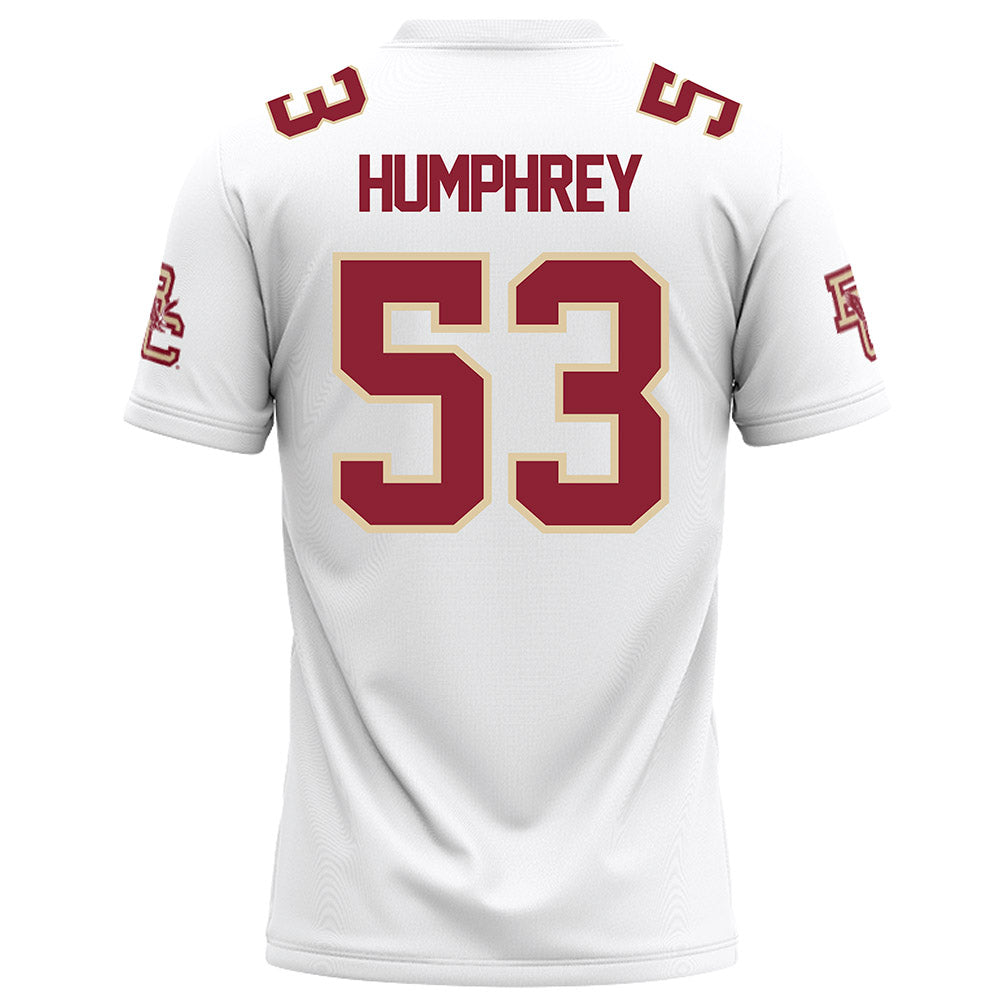 Boston College - NCAA Football : Tre Humphrey - White Football Jersey-1