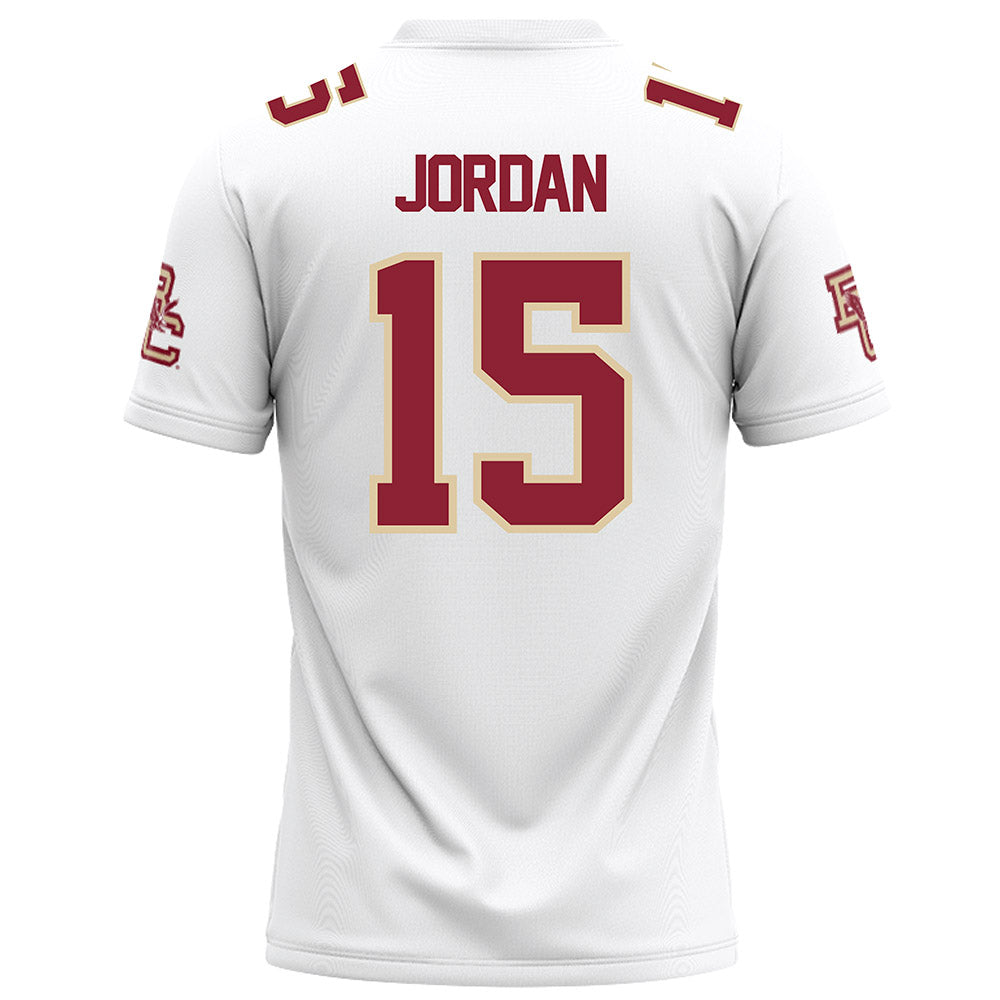 Boston College - NCAA Football : Chandler Jordan - White Football Jersey-1