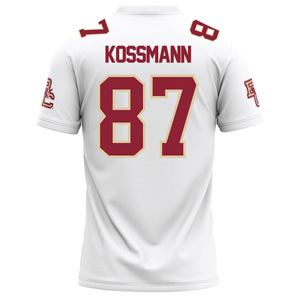 Boston College - NCAA Football : Cameron Kossmann - White Football Jersey-1