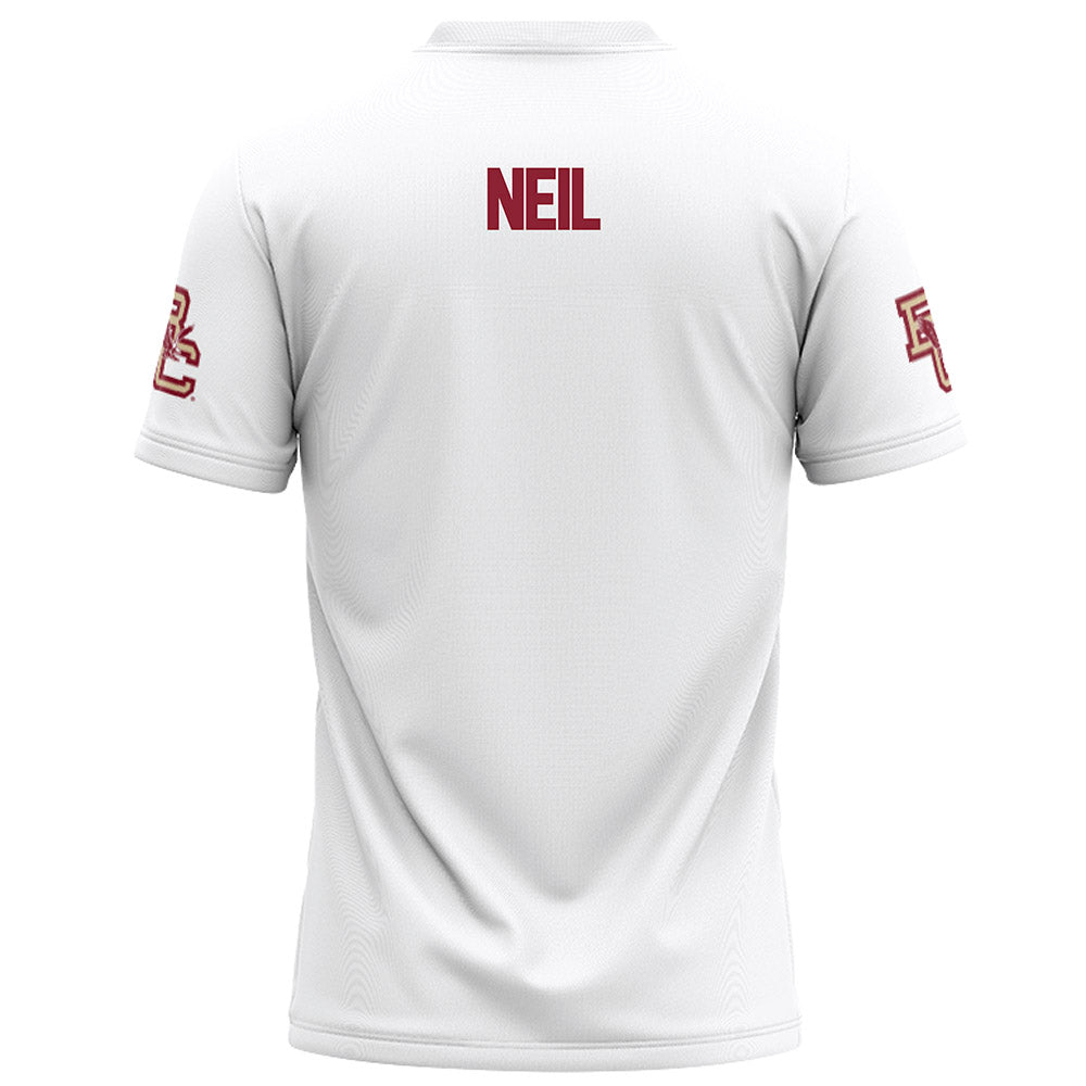 Boston College - NCAA Football : Gavin Neil - White Football Jersey-1