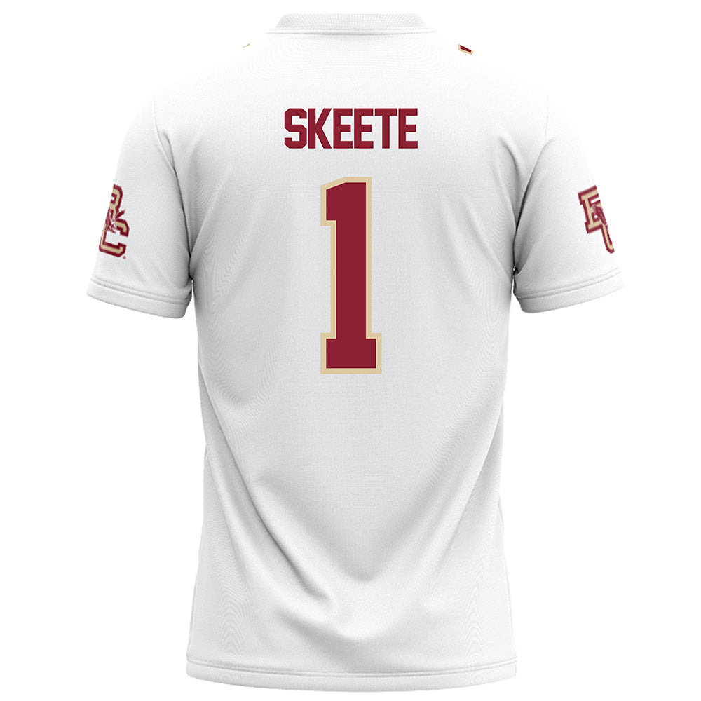 Boston College - NCAA Football : Jaedn Skeete - White Football Jersey-1