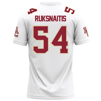 Boston College - NCAA Football : Dean Ruksnaitis - White Football Jersey-1