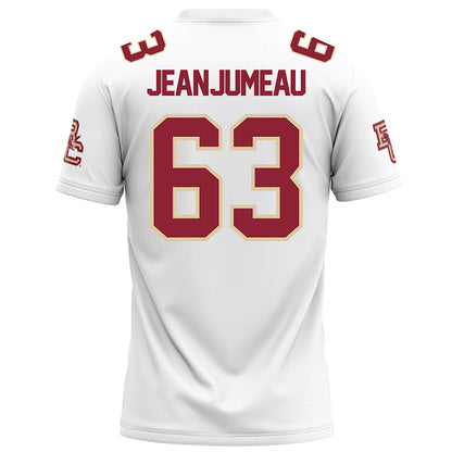 Boston College - NCAA Football : Veguer Jean-Jumeau - White Football Jersey-1