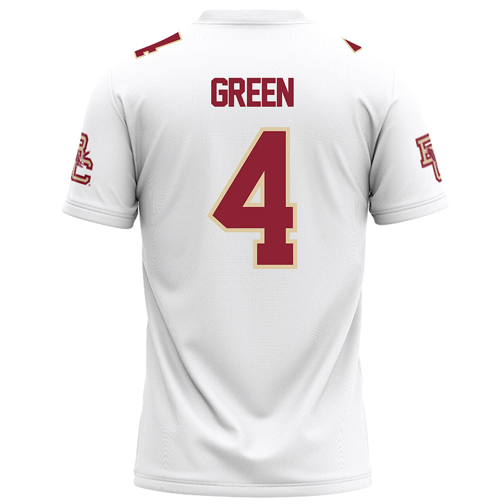 Boston College - NCAA Football : Javarius Green - White Football Jersey-1
