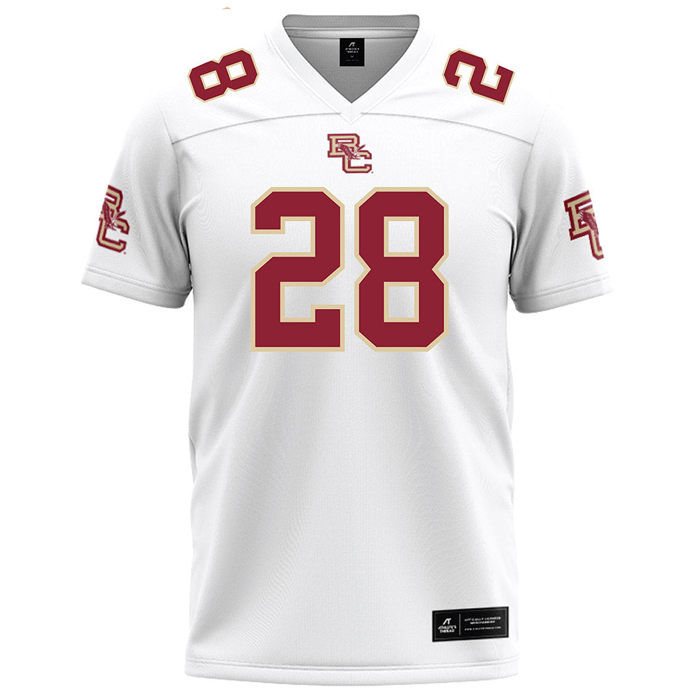 Boston College - NCAA Football : Zacari Thomas - White Football Jersey-0
