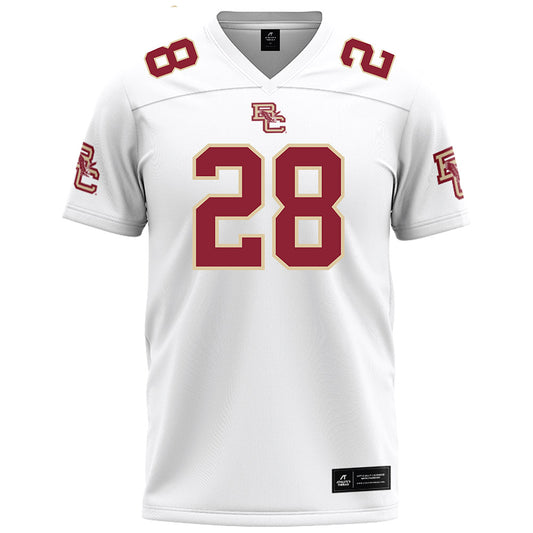 Boston College - NCAA Football : Zacari Thomas - White Football Jersey-0