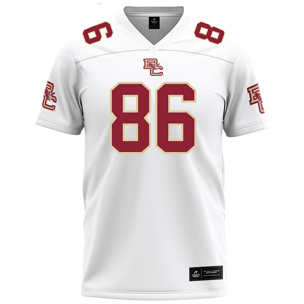 Boston College - NCAA Football : Danny Edgehille - White Football Jersey-0