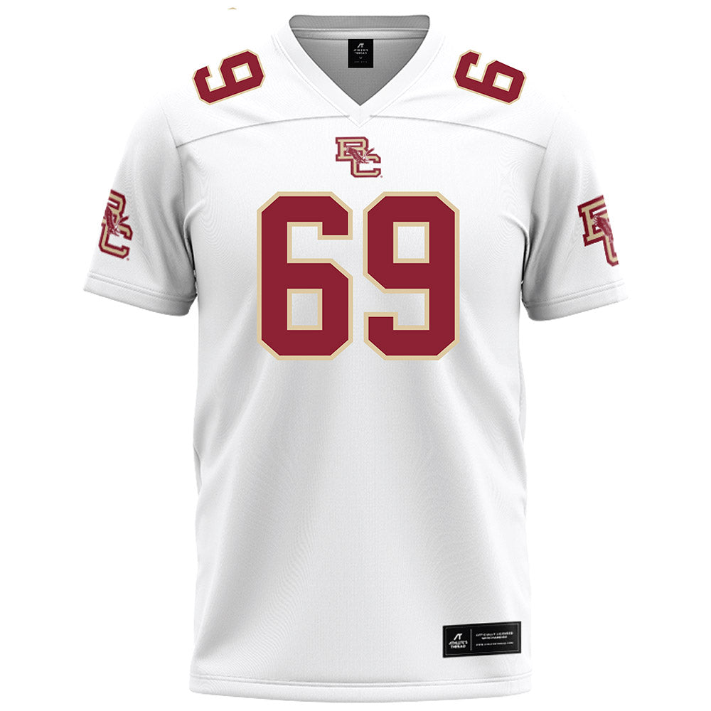 Boston College - NCAA Football : Marek Jin - White Football Jersey-0