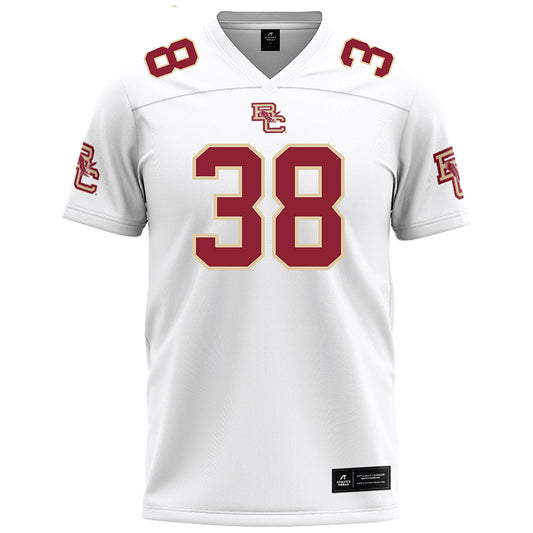 Boston College - NCAA Football : Tommy Cusick III - White Football Jersey-0
