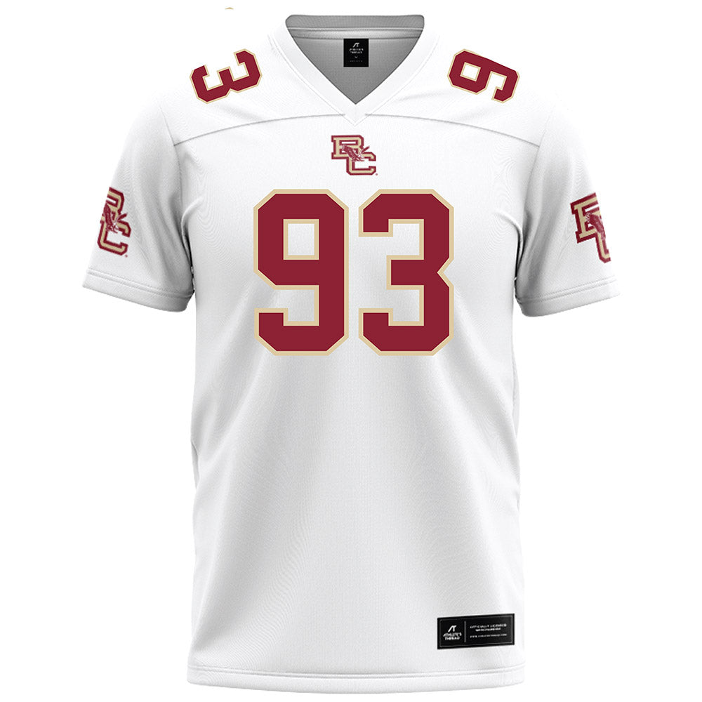 Boston College - NCAA Football : Gavin Neil - White Football Jersey-0