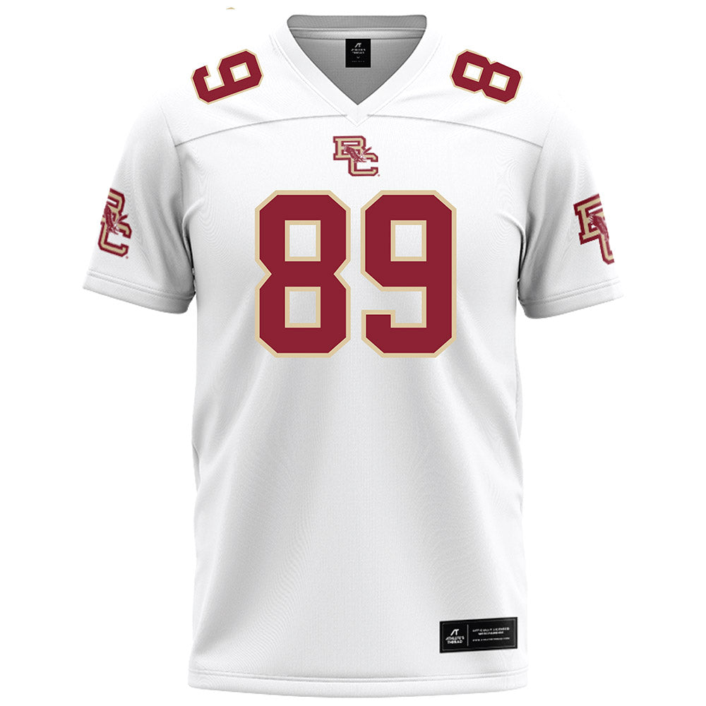 Boston College - NCAA Football : DJ Johnson - White Football Jersey-0