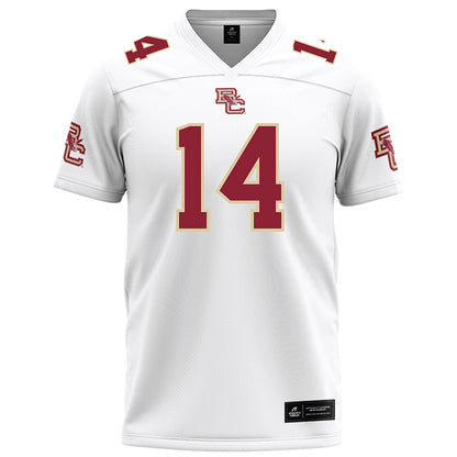 Boston College - NCAA Football : Nedrick Boldin - White Football Jersey-0