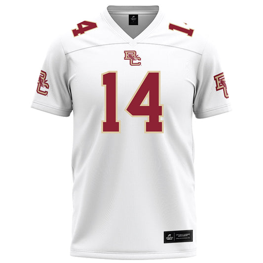 Boston College - NCAA Football : Nedrick Boldin - White Football Jersey-0