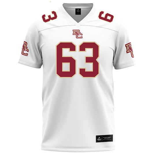 Boston College - NCAA Football : Veguer Jean-Jumeau - White Football Jersey-0