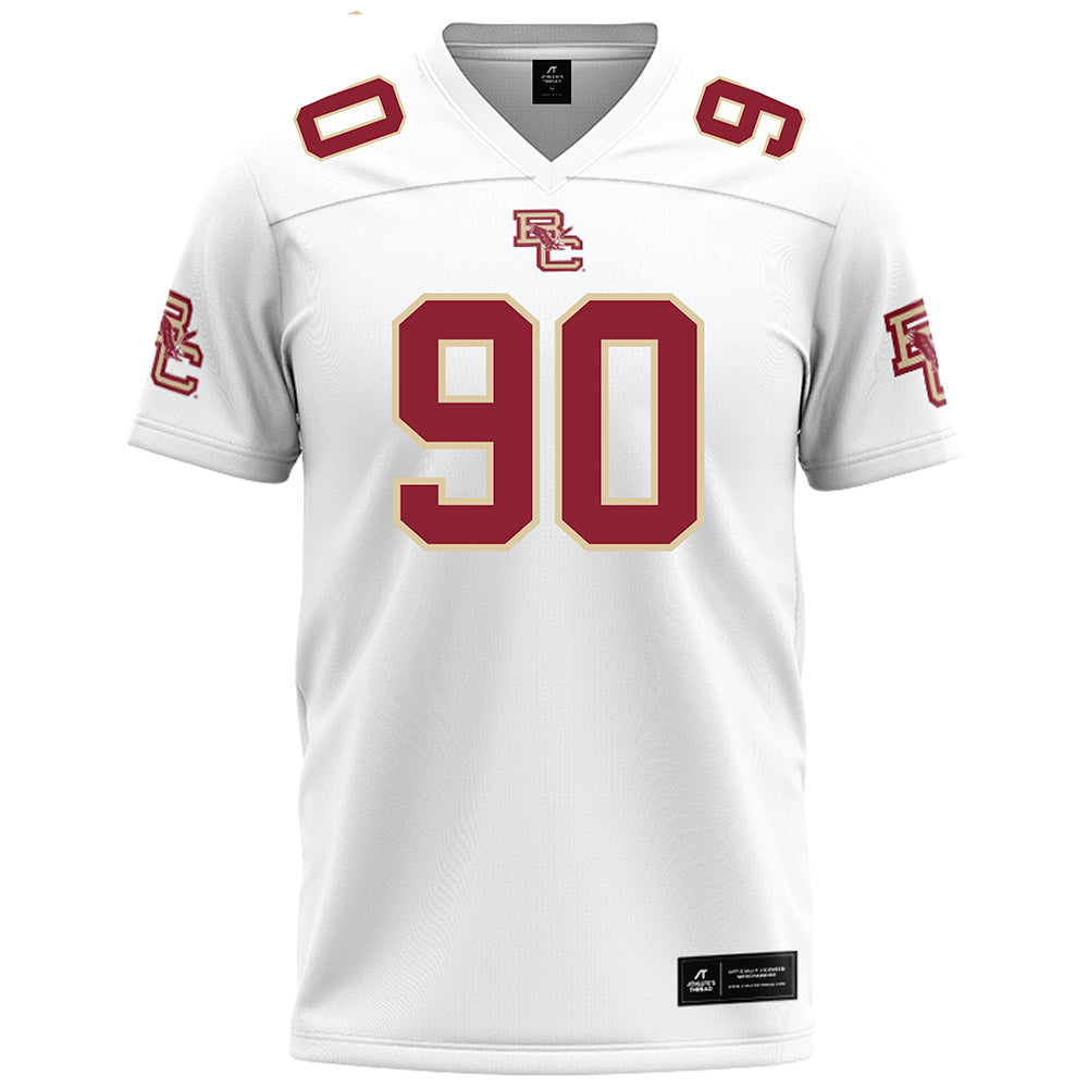 Boston College - NCAA Football : Jon Hewitt - White Football Jersey-0