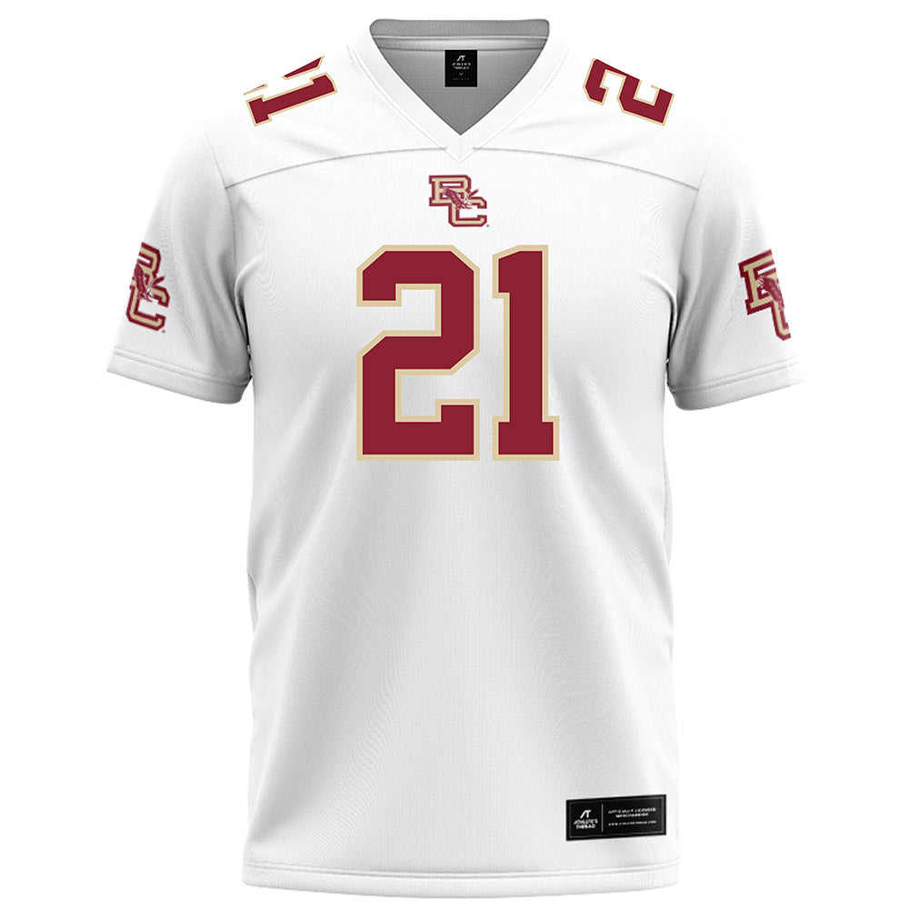 Boston College - NCAA Football : VJ Wilkins - White Football Jersey-0
