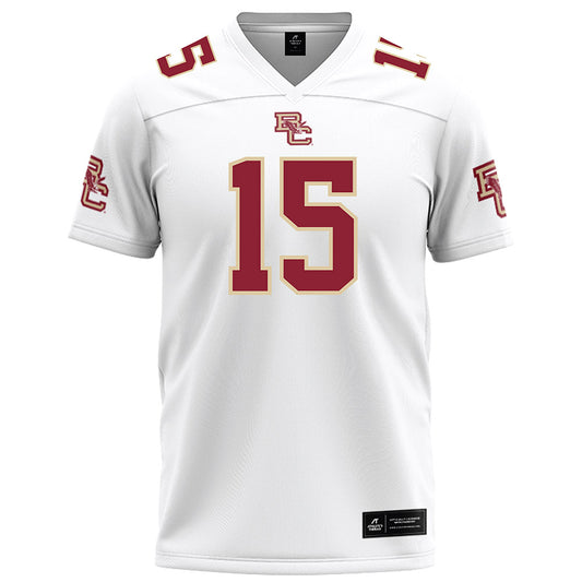 Boston College - NCAA Football : Chandler Jordan - White Football Jersey-0